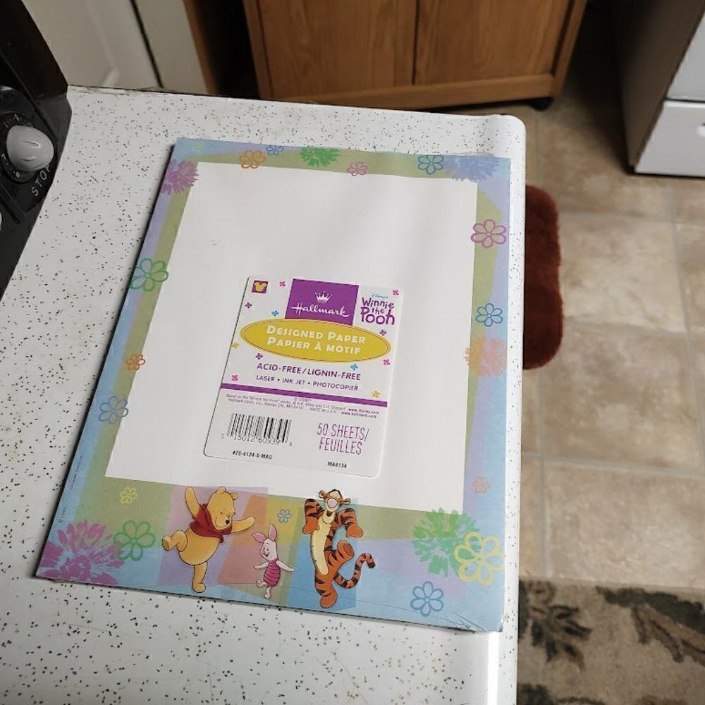 New And Sealed Hallmark Winnie The Pooh Computer Paper 50 Sheets